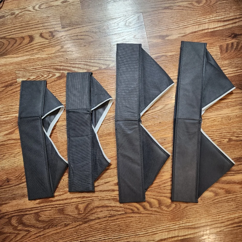 Set of 4 Fabric Drawer Organizers (Foldable) For Underwear and Bras
